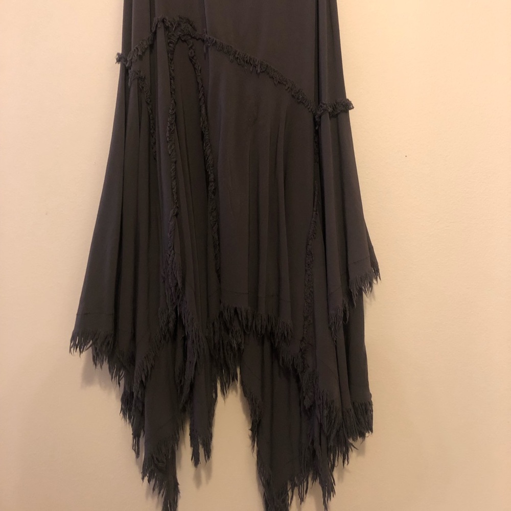 Free people charcoal grey witchy slip - Picture 4 of 8